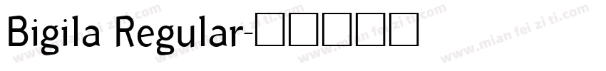 Bigila Regular字体转换